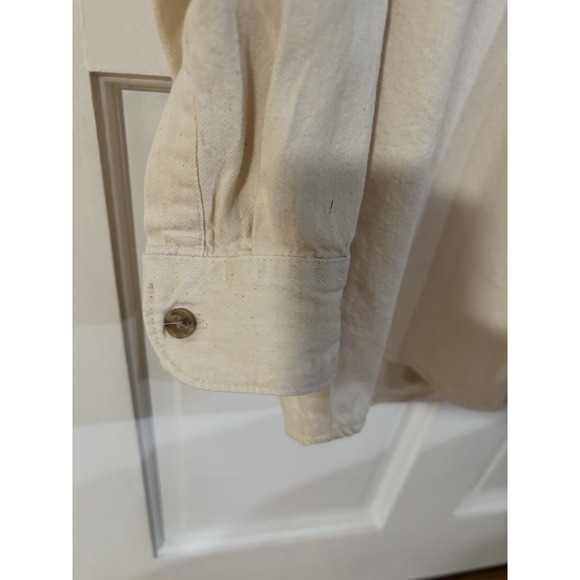 Vintage Three Rivers Button  Shirt Men's John Hersey Embroidered Logo Husky Dogs - Picture 3 of 5